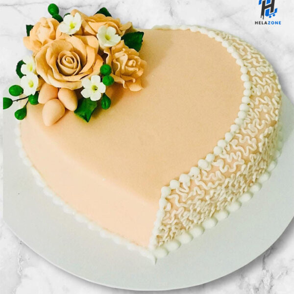 Heart Shaped Wedding Cake