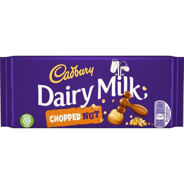 Cadbury Dairy Milk Chopped Nut Chocolate Bar