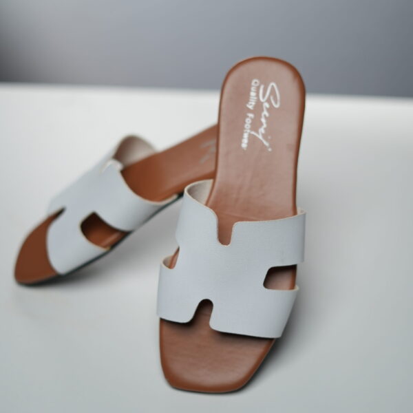 White Classic Slip-On Sandals